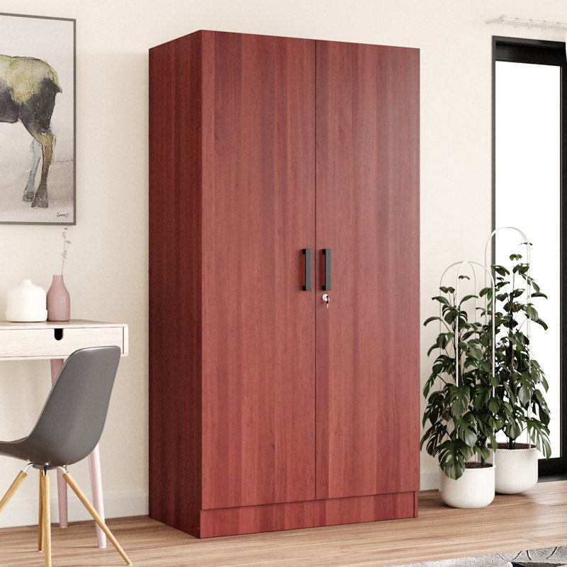 Armoire en bois manufacturé Schriver Harmony, Acajou
