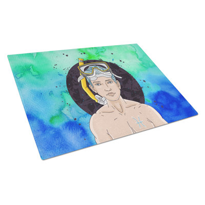 Planche à découper en verre trempé poissons de verre trempé caroline