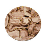 Stone Lacquer Round Coaster With Holder