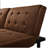 Space-saving Linen Sofa Bed With Modern Adjustable Backrest