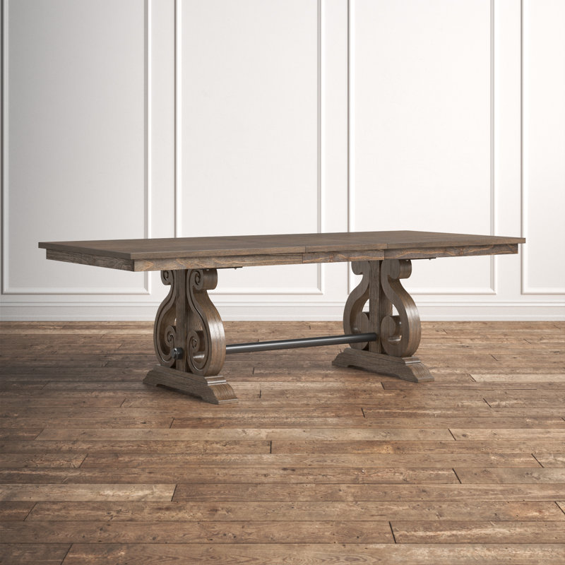 Heneretta Extendable Pine Wood Dining Table