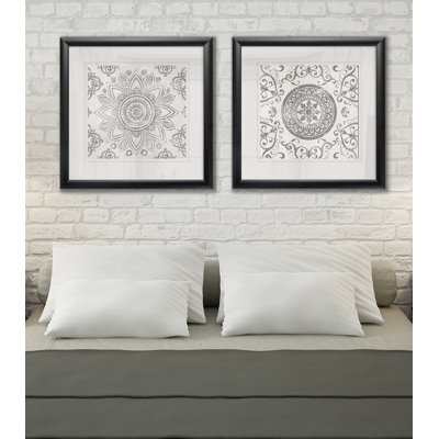 " Mandala Sunburst " 2 - Pieces