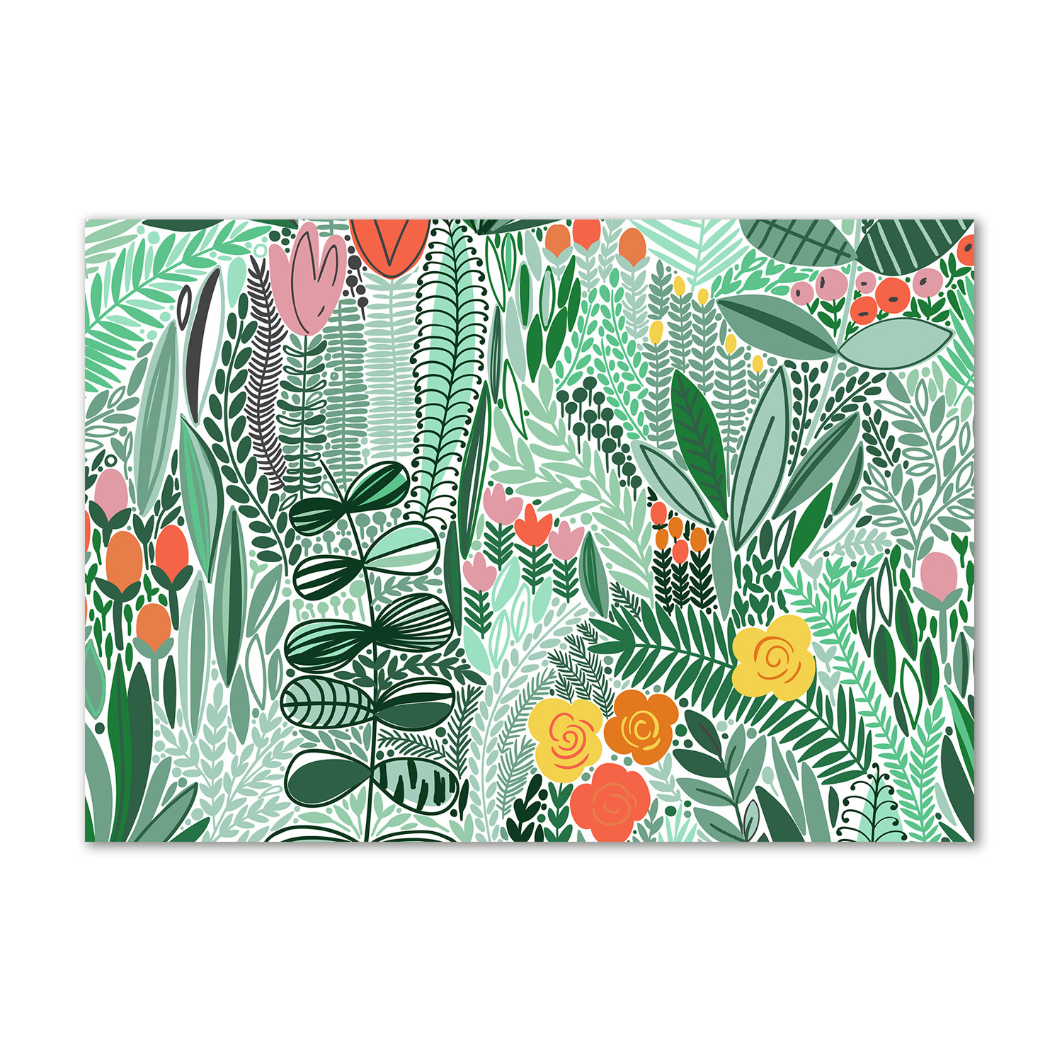 Ophelia & Co. Floral Pattern - Wrapped Canvas Art Prints | Wayfair.co.uk