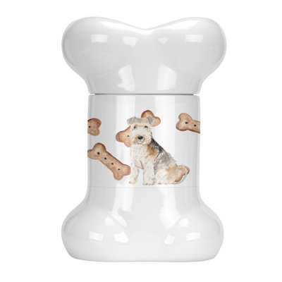 Pot à animaux en forme d’os lakeland terrier
