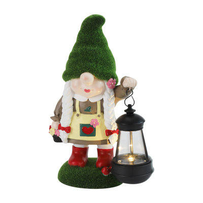 Gartenlicht Greta Solar Lantern Gnome Statue