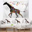 Tapisserie courante de girafe gaie Animal-28483679