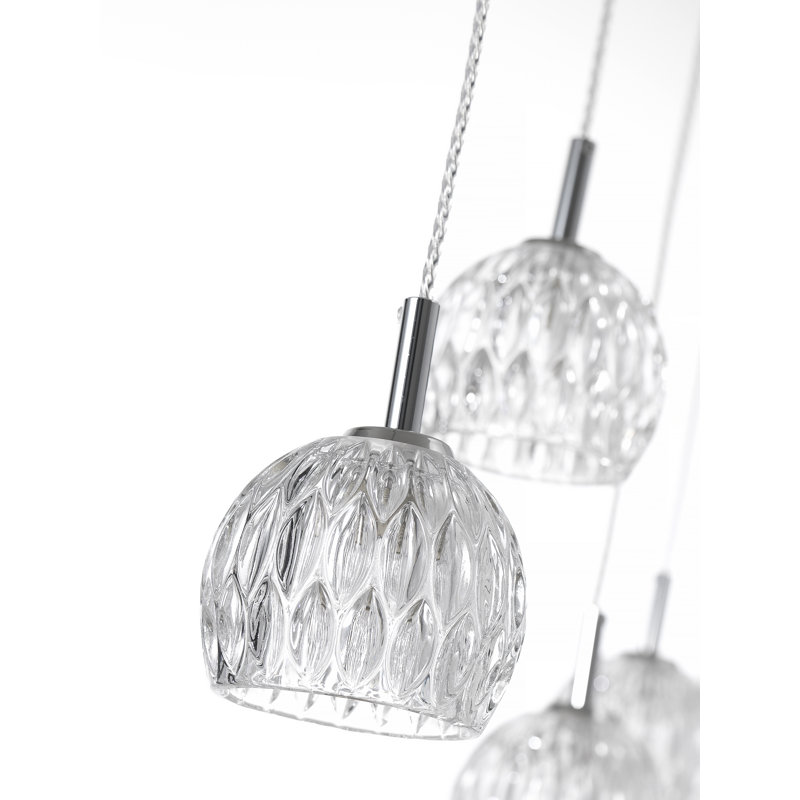 5 - Light Chrome Kitchen Island Pendant