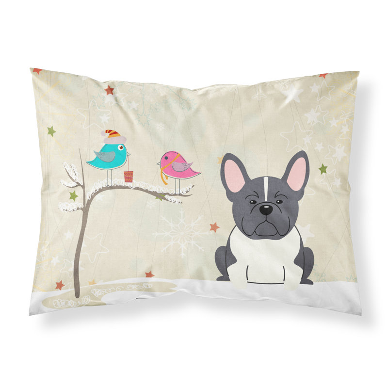 Microfiber, Black White French Bulldog