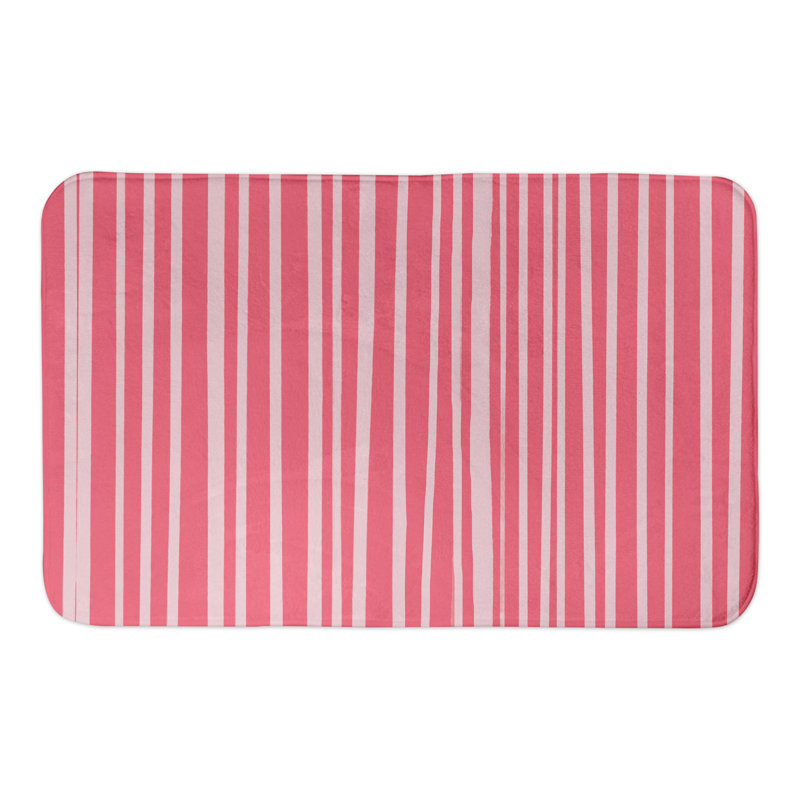 Tapis pour salle de bain Binx, Rose