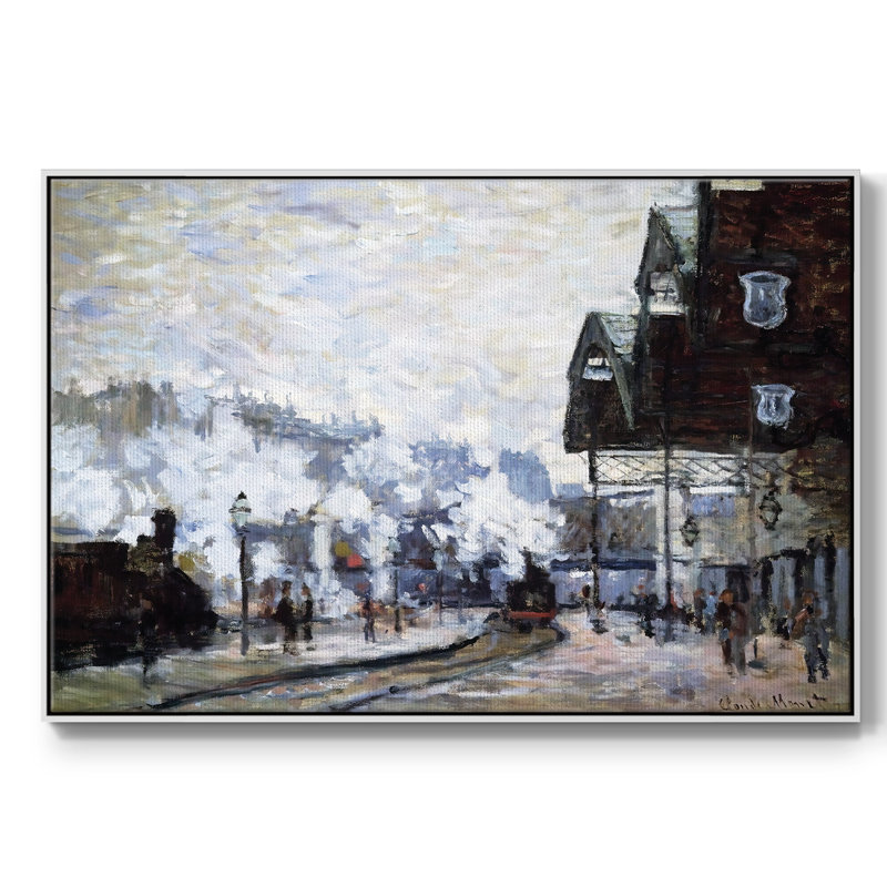 Saint encadré sur toile, Toile tendue avec cadre blanc, H 25 po x l 37 po x P 2 po