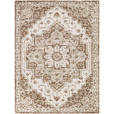 Keegan Brown Persian Medallion Area Rug