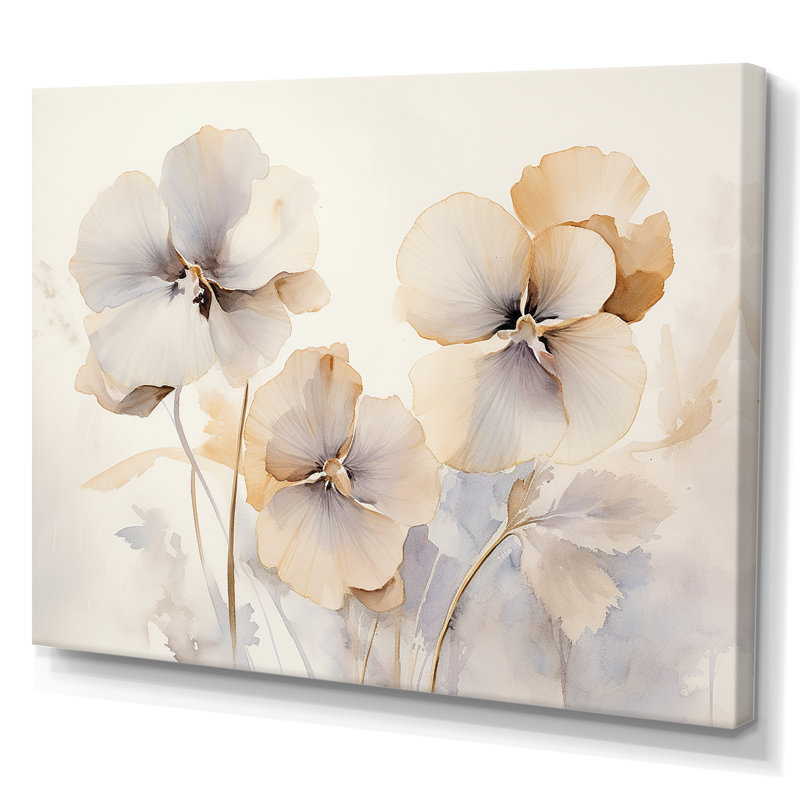 «Beige minimalisme», impression sur toile, H 12 po x l 20 po x P 1 po, Toile tendue