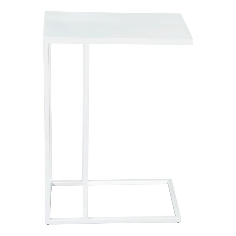 Tanu End Table, 23" H x 19" W x 11" D, White