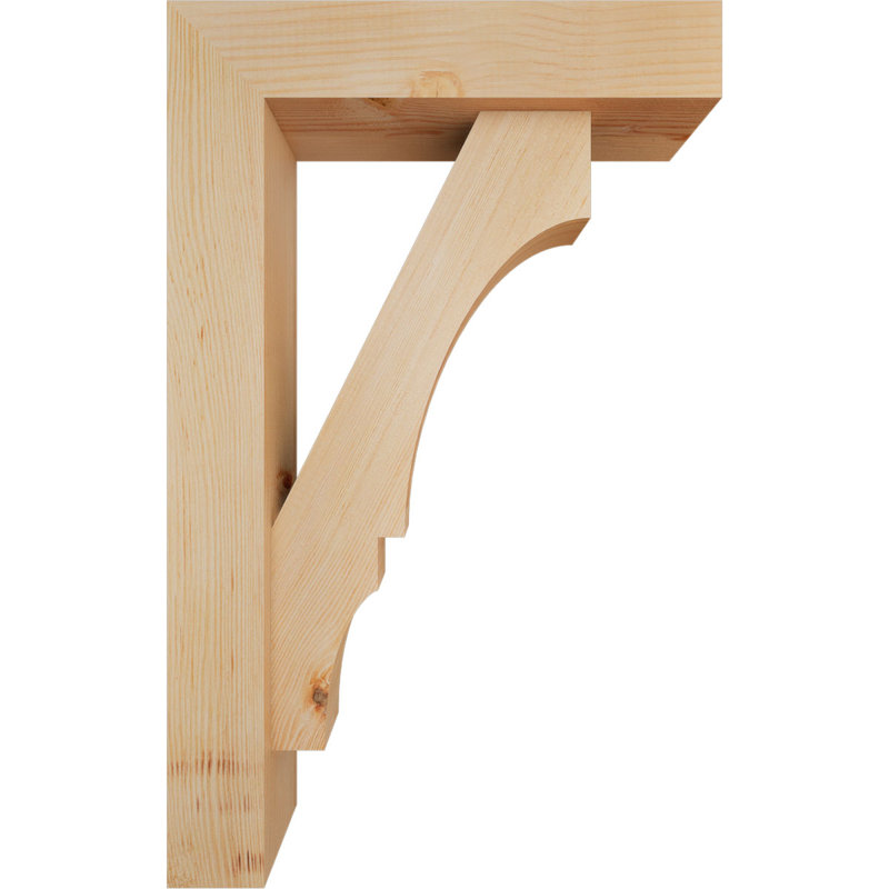 Support de bloc Balboa avec entretoise décalée, 32 x 20, Sapin Douglas de l 5 1/2 po (lisse)