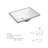 Topcraft White Ceramic Rectangular Undermount Bathroom Sink