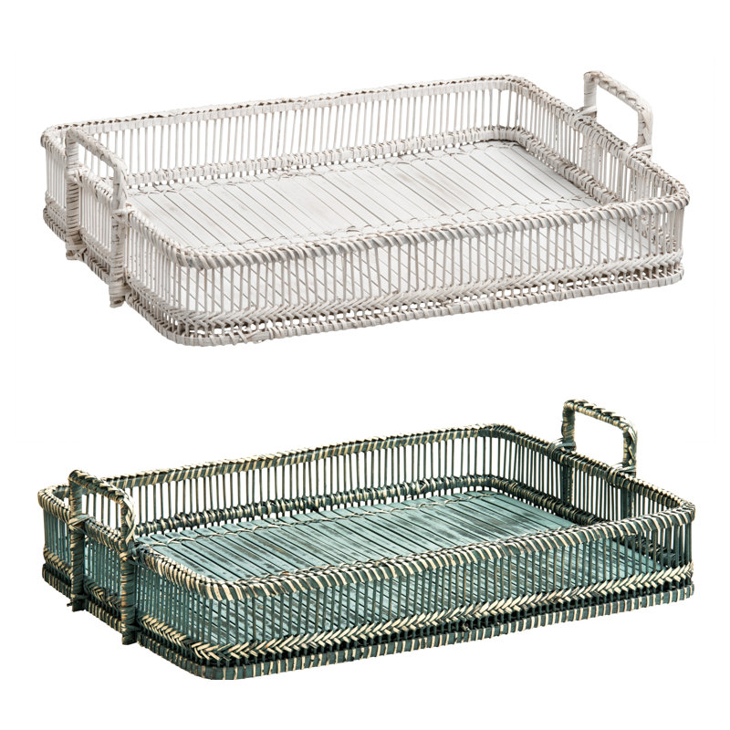 Ilminster Wicker Tray, Grey