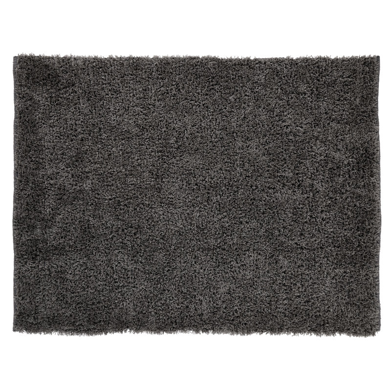 Tapis gris à poils longs Headley, 5 pi x 7 pi