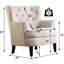 Chaise d'appoint rembourrée avec coussin moelleux Mid-Century