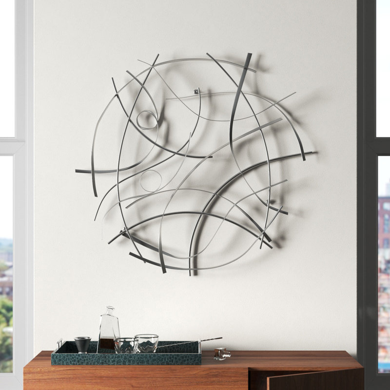 Handmade Modern Abstract Wall Decor on Metal