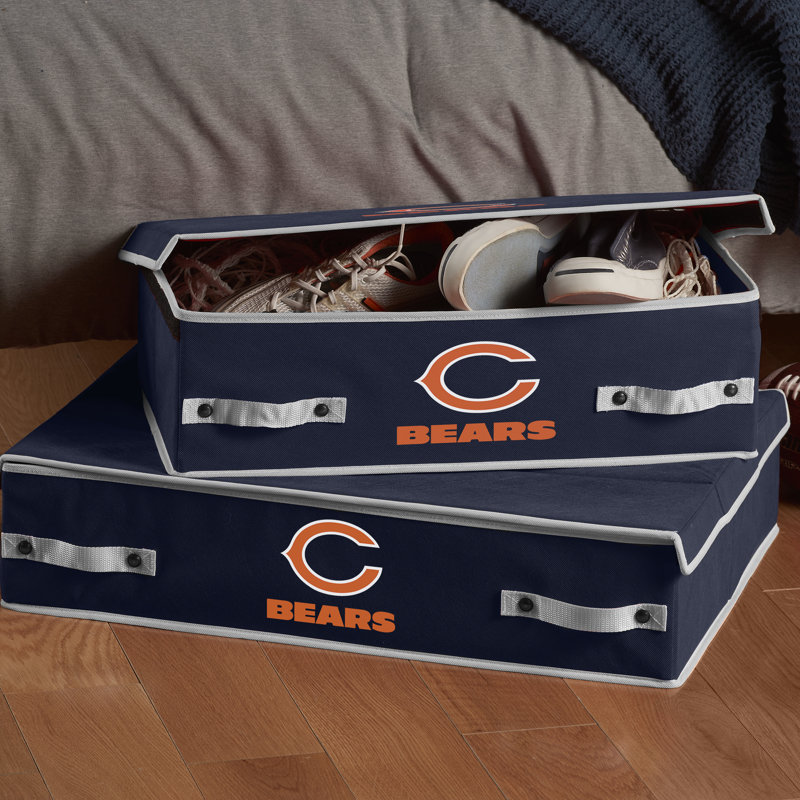 Franklin Sports Mesh Decorative Bin, Chicago Bears, 6 H x 12 W x 22 D