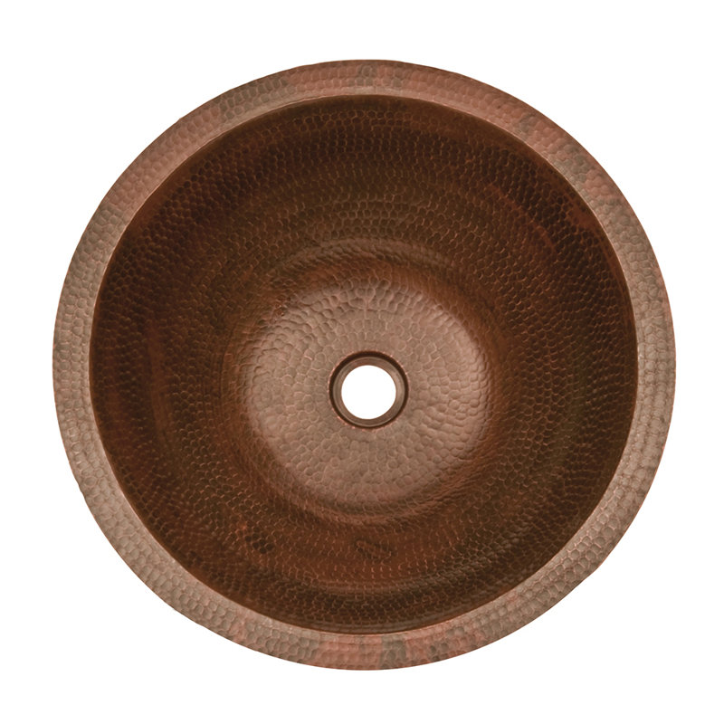 Premier Copper Products BSP5_LR17FDB-P Bathroom Sink And Drain Package