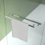 Porte coulissante de 60 po de largeur et 70 po de hauteur avec porte coulissante en aluminium et double poignée comme porte-serviettes