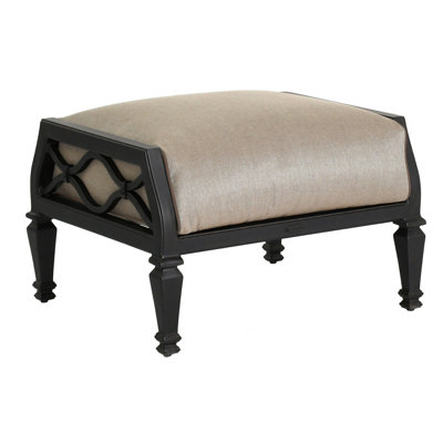Repose-pieds d'extérieur avec coussins Sunbrella Villa Bianca