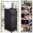 Salon Trolley Cart with 4 Storage Trays And Pull out storage Drawer-Black
