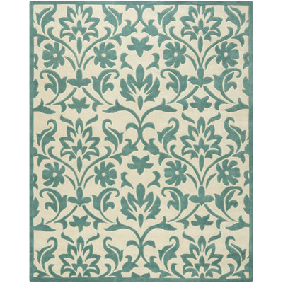 Tapis à motif floral touffeté à la main Modern Art