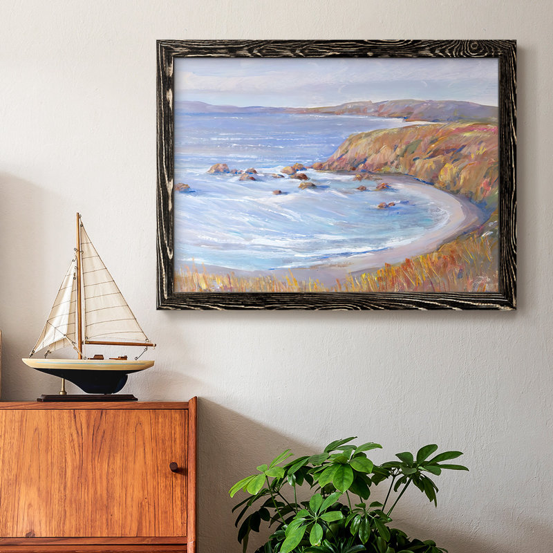 Le long de la côte II, reproduction d'art sur toile, H 18 po x l 26 po, Noir