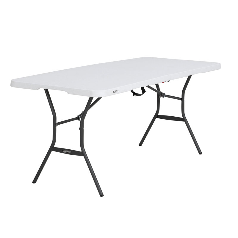 Lifetime 6-Foot Fold-In-Half Table (Light Commercial) FIH White