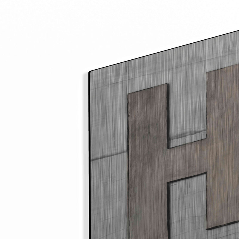 «Rustic Home II» par Lori Deiter, art mural en métal, H 12 po x l 36 po