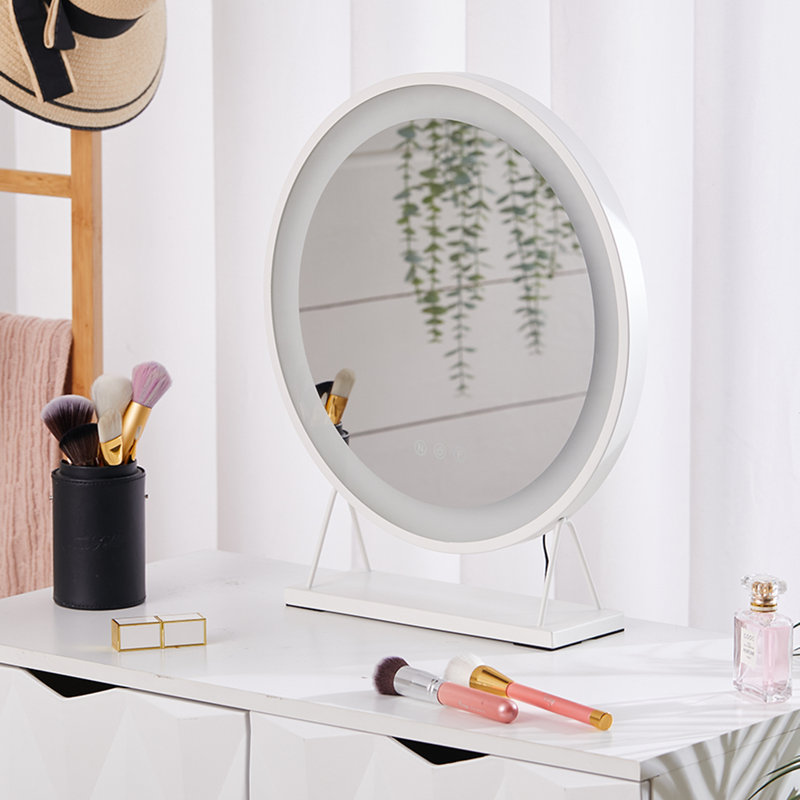 Bollen Metal Round Floor Mirror
