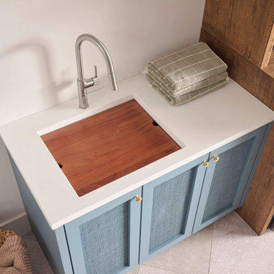 Ruvati 21 x 19 x 12 pouces station de lavage profonde sous plan encastrable 16 jauges