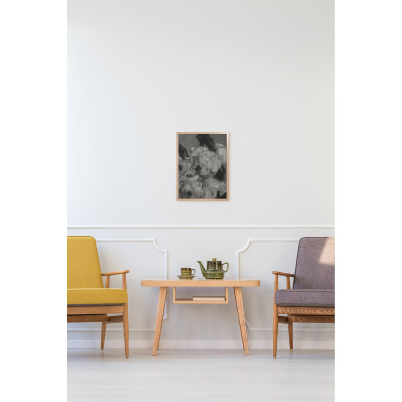 Flower Sketch 13 Print by Peter Halasz, Black