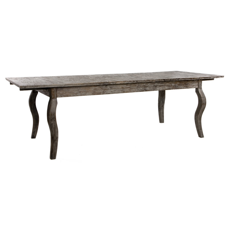 Rhone Dining Table, Limed Charcoal Oak