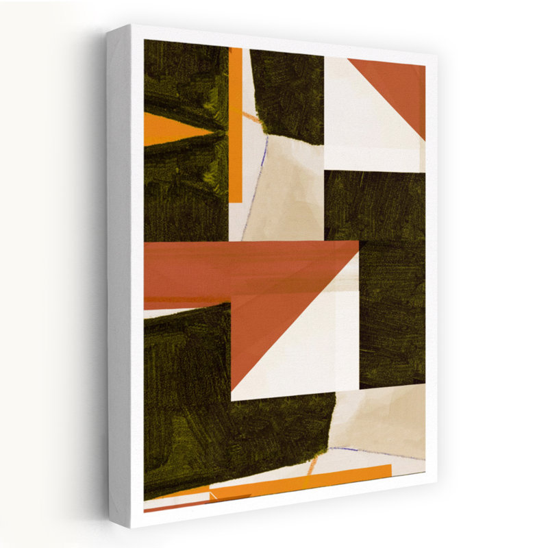Contemporary Art Abstract Contemporary Geometric Art by Cartissi - Wrapped Canvas Print, 60.96 cm H x 40.64 cm W