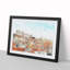 Alfalma Lisbon Portugal Skyline in Abstract - Framed Print-55683061-55683062