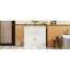 Meuble-lavabo moderne 35,02 po avec lavabo en céramique, mécanisme de fermeture en douceur et organisateur de porte d'armoire en bois massif renforcé, 2 portes, tablettes à trous multiples-1653000255