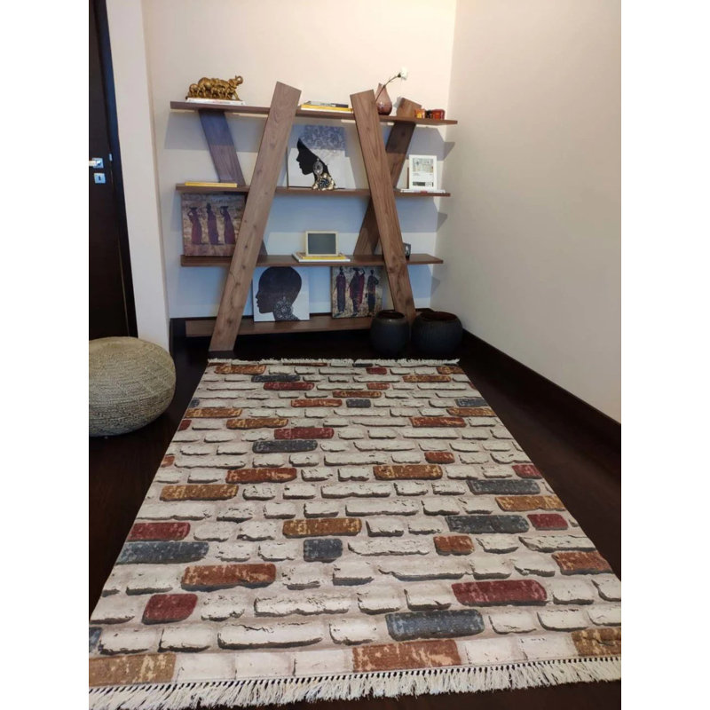 Tapis Masanao avec envers antidérapant, Tapis de couloir 2 pi 7 po x 14 pi 9 po
