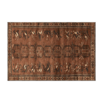 Turkish Brown Indoor and Outdoor Area Rug