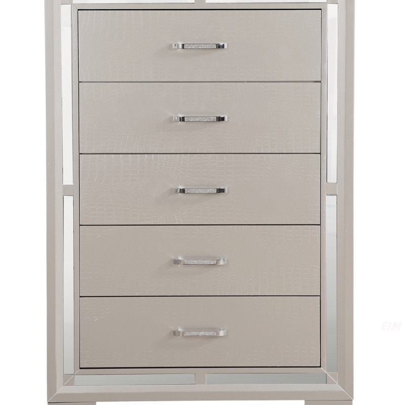 Coffre Alana G6800-CH, champagne argenté
