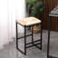 Tabouret de comptoir 25,19 po Lemaj en brun clair-585240999