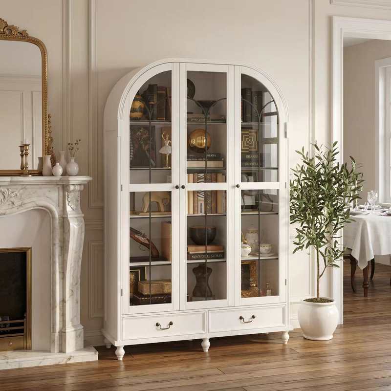 Armoire vitrée 77,2 po H 2 pièces