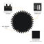 Miroir décoratif décoratif en bois de forme suspendue de 17 po x 17 po avec des miroirs de grande taille individuellement sur des murs d'art, vendus individuellement-115297282