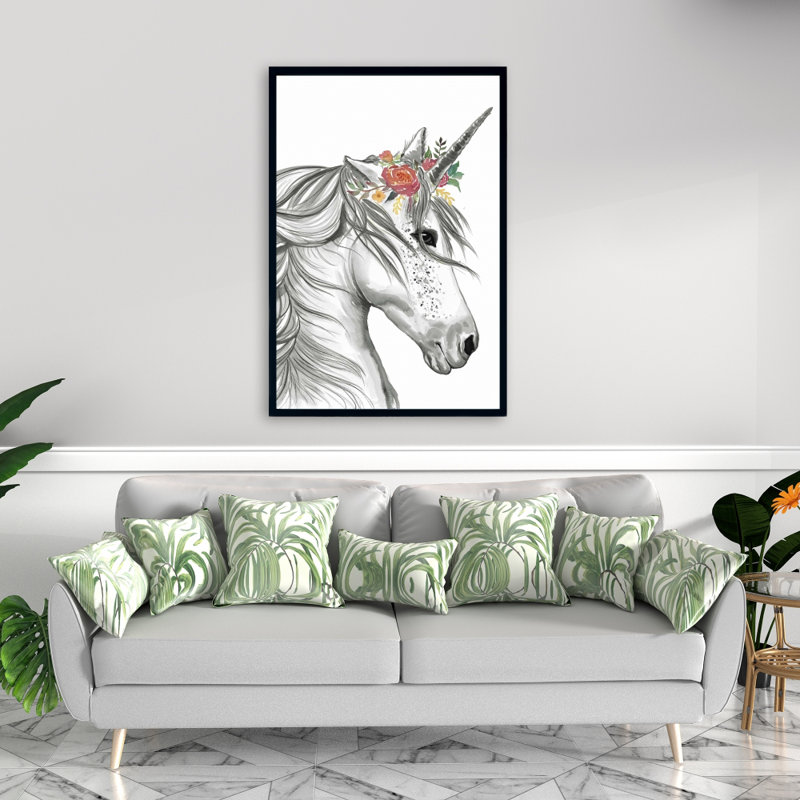 Magic Unicorn - Décoration de chambre à coucher encadrée pour chambre à cheval