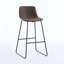 Tabouret de bar moderne à hauteur de comptoir rembourré avec pieds en métal - siège de bar et d'îlot de cuisine confortable, hauteur de 30 po, ensemble de 2-105760171-105760172