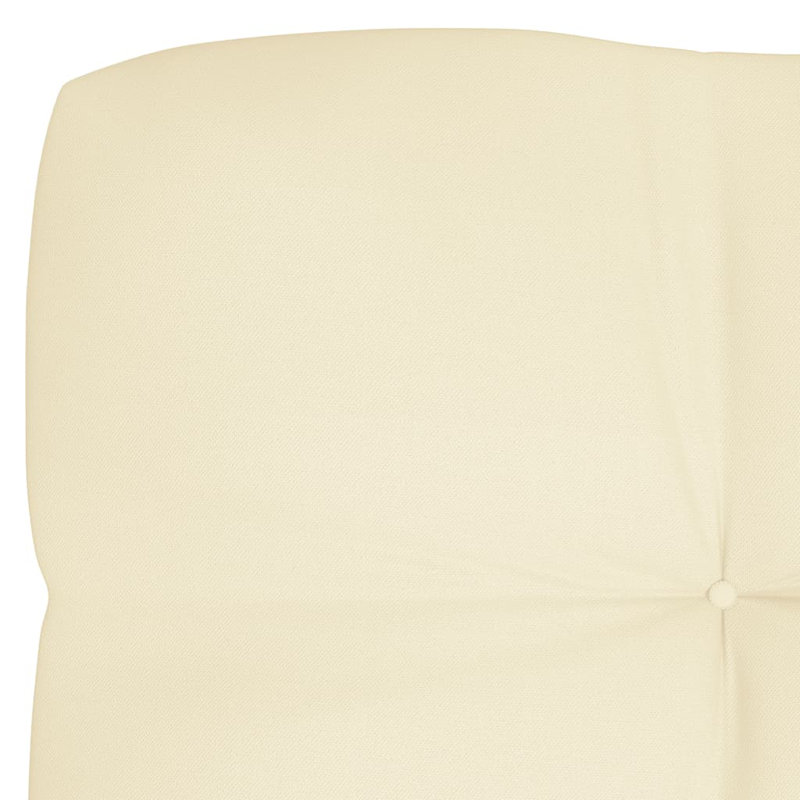 Coussin de siège / dossier d'extérieur, Crème, 47,2 po x 15,7 po x 4,7 po