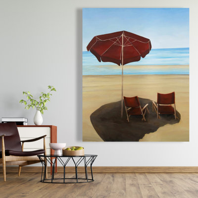 Relax at the beach - Toile marine pour décoration de salle de bain
