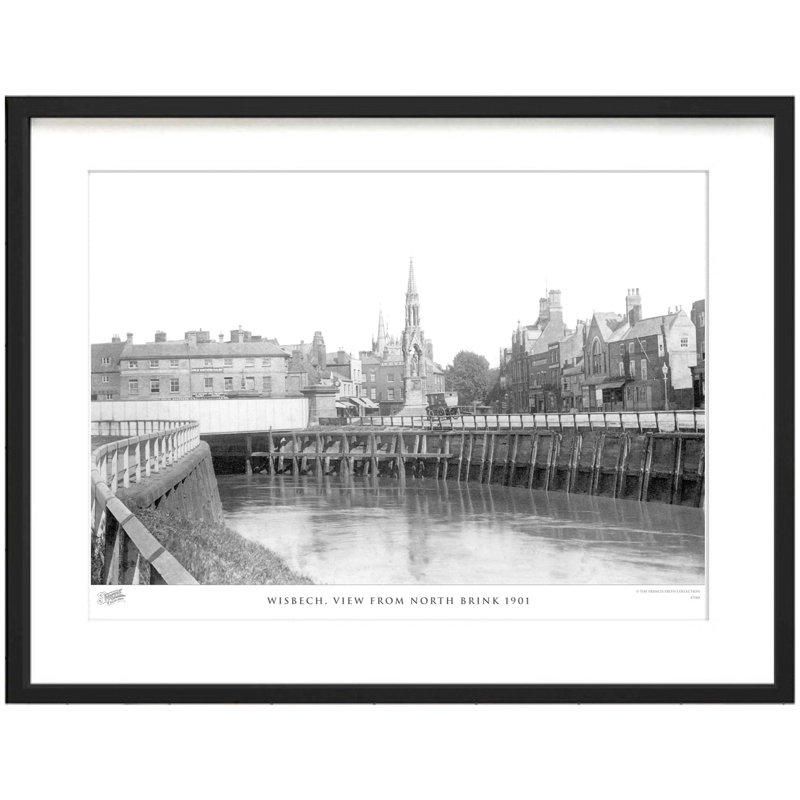 Wisbech, View From North Brink 1901 by Francis Frith - Single Picture Frame Print, 45cm H x 60cm W x 2.3cm D